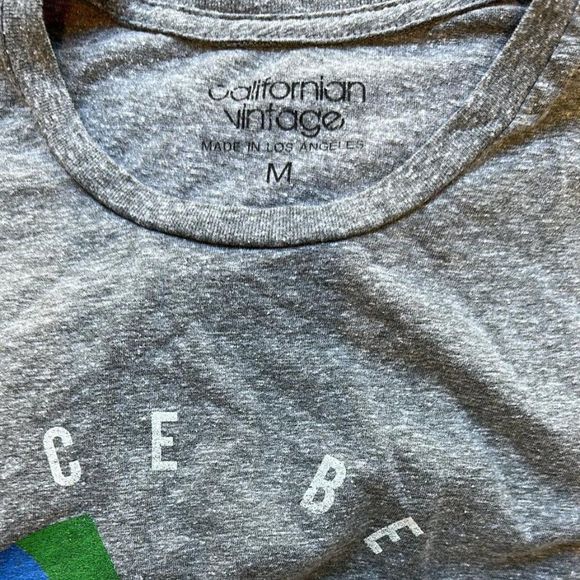 California Vintage Venice Beach Grey T-Shirt Size M - Picture 5 of 5